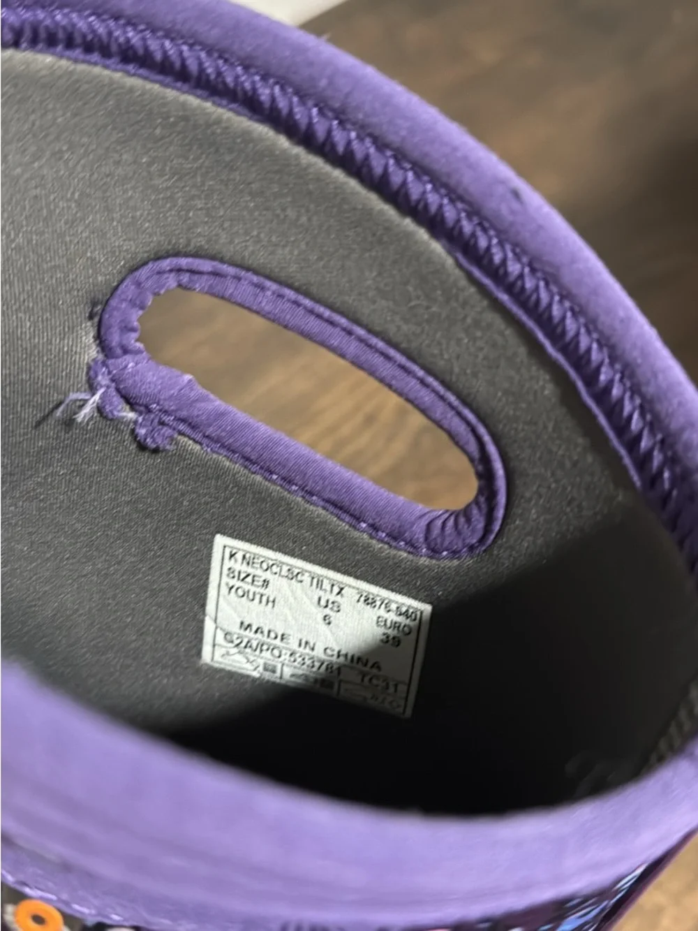 Bogs Kids Purple Patterned Pull-On Rain Boots